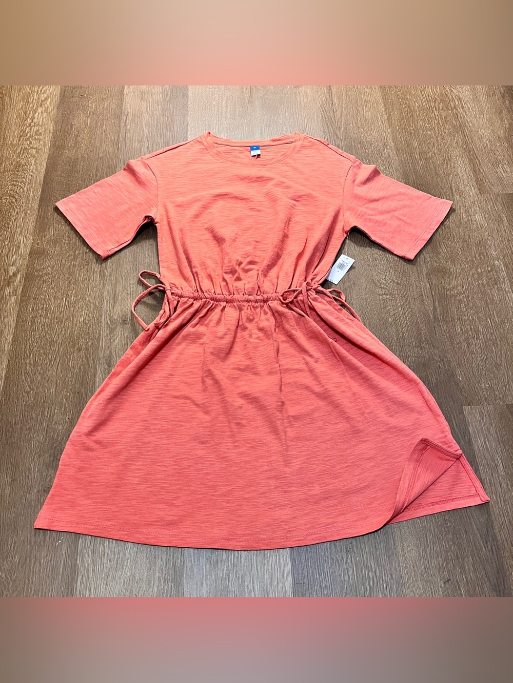 NWT OLD NAVY Coral Tie-Side Casual Dress (XS)